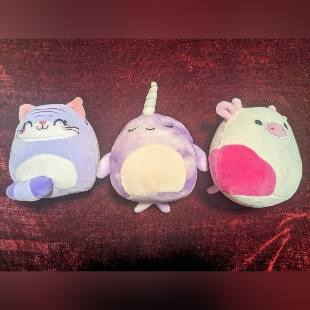 Lot of 3 small Squishmallows
